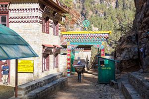 Monjo's check point for Everest Base Camp trek