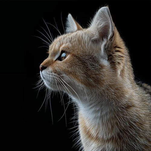 Woenstijnkat - zandkat portret