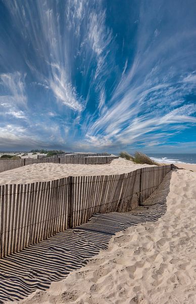 Praia da Costinha, atlantic coast, Costa Nova, Aveiro, Beira Litoral, Portugal by Rene van der Meer