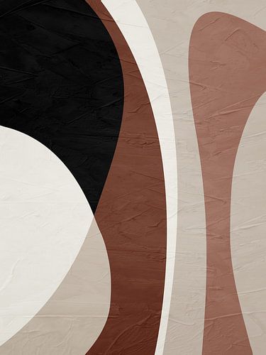 Art moderne, abstrait, organique, géométrique et coloré