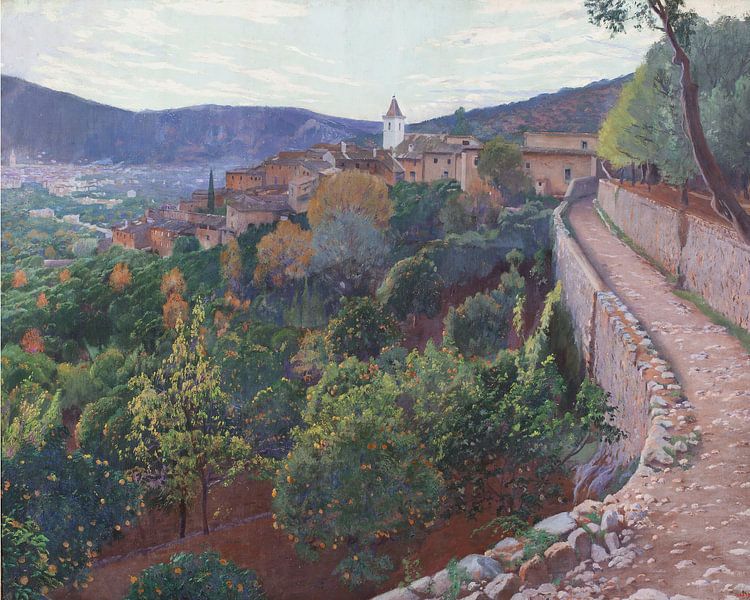 Santiago Rusiñol Sonnenuntergang von finemasterpiece