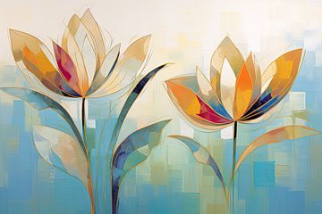 Blumen abstrakt von Bert Nijholt