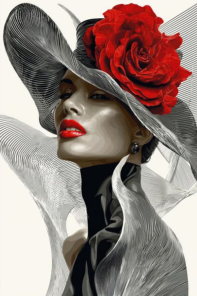 La Femme Rouge von ARTemberaubend