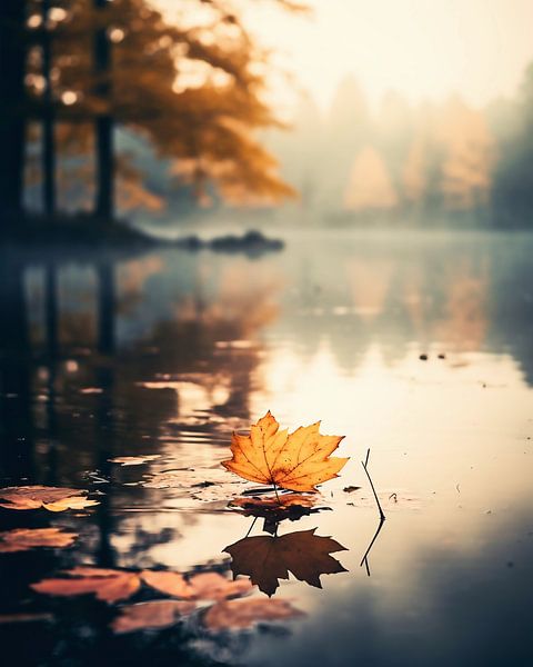 Promenade d'automne par fernlichtsicht