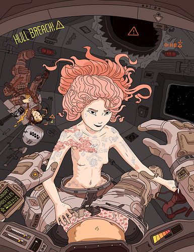 attaque de pirates de l'espace