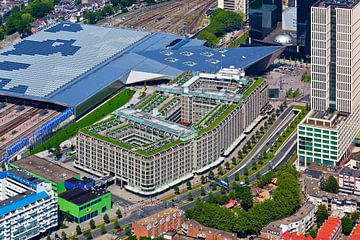 Aerial view Large commercial building in Rotterdam by Anton de Zeeuw