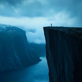 Sur le bord du monde sur Poster Art Shop