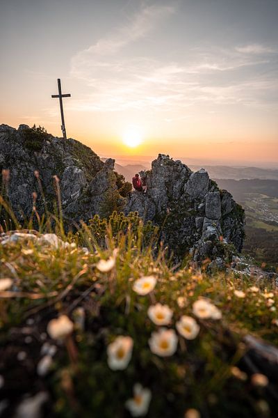 Flowery sunset at Sorgschrofen by Leo Schindzielorz
