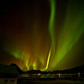 Poollicht - Noorwegen - Noorderlicht van Rene van Dam