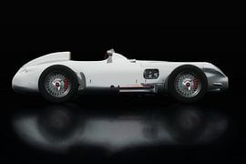 Mercedes W196 Silver Arrow Zijaanzicht van Jan Keteleer