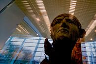 Romeinse bronzen portretkop in het Valkhof museum in Nijmegen van Maerten Prins thumbnail