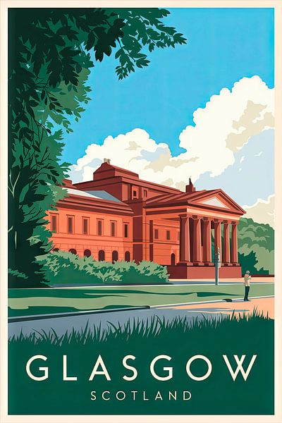 Glasgow, Scotland. by Poster Art Shop