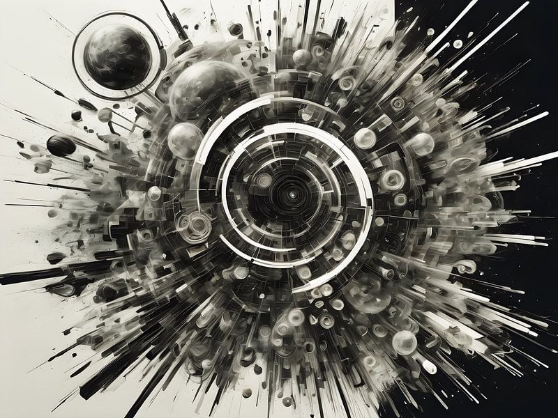 Fusion de la technologie et de la nature dans l'art - 2 de 3 par Bart Veeken