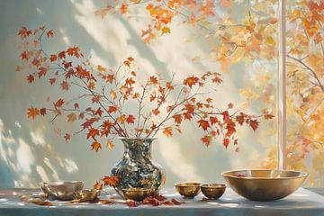 flower vase by Eye catching paintings