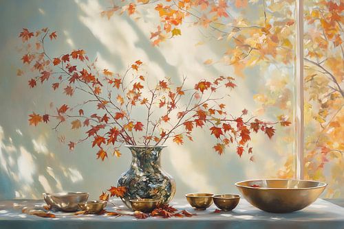 flower vase by Eye catching paintings