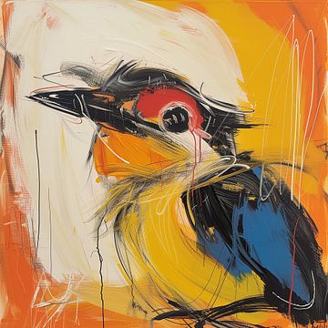 Bird bright colored van Bianca ter Riet