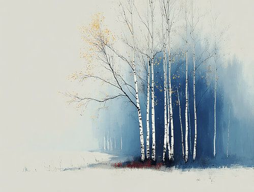 Birch moon | Silence under misty light