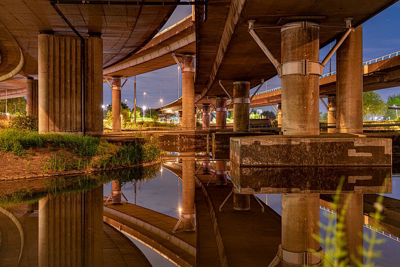 Reflections at junction Kleinpolderplein by Klaus Lucas
