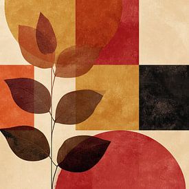 Kühnes Laub und geometrische Harmonie von ARTEO Gemälde