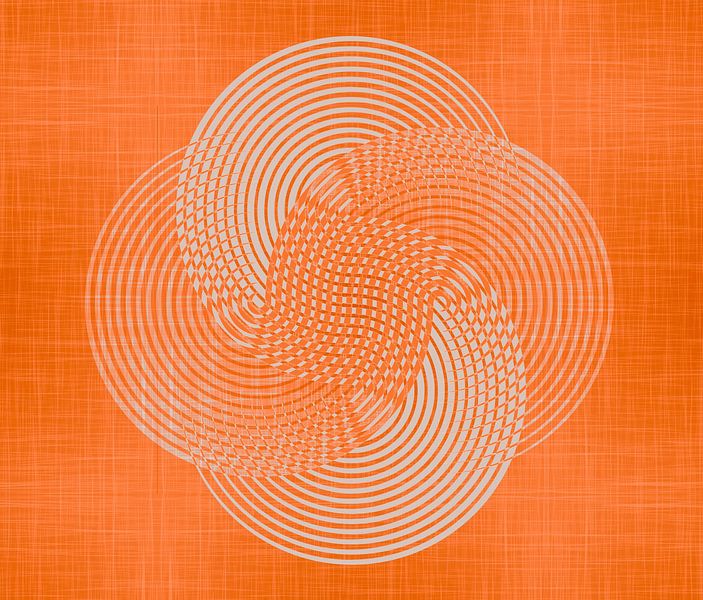 Retro flower by Mad Dog Art