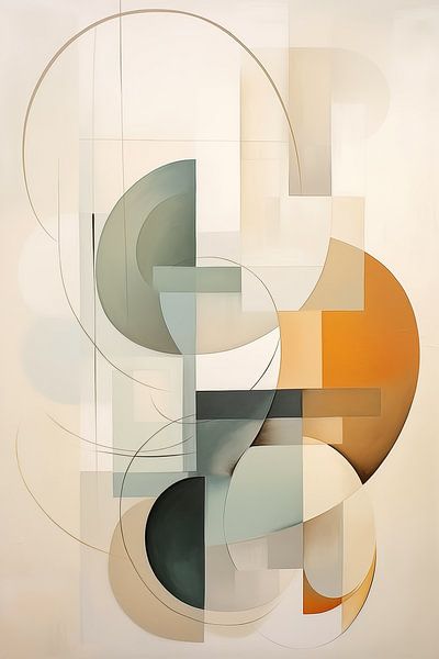 Abstraktes Beige von Wall Wonder