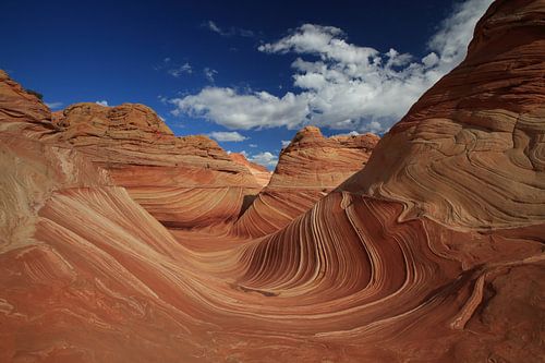 Formations rocheuses dans les North Coyote Buttes, qui font partie du Vermilion Cliffs National Monu