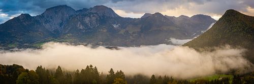 Panorama met Hoher Göll in Berchtesgaden
