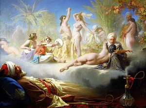 Erotischer Traum des Gläubigen, Achille Zo - 1870