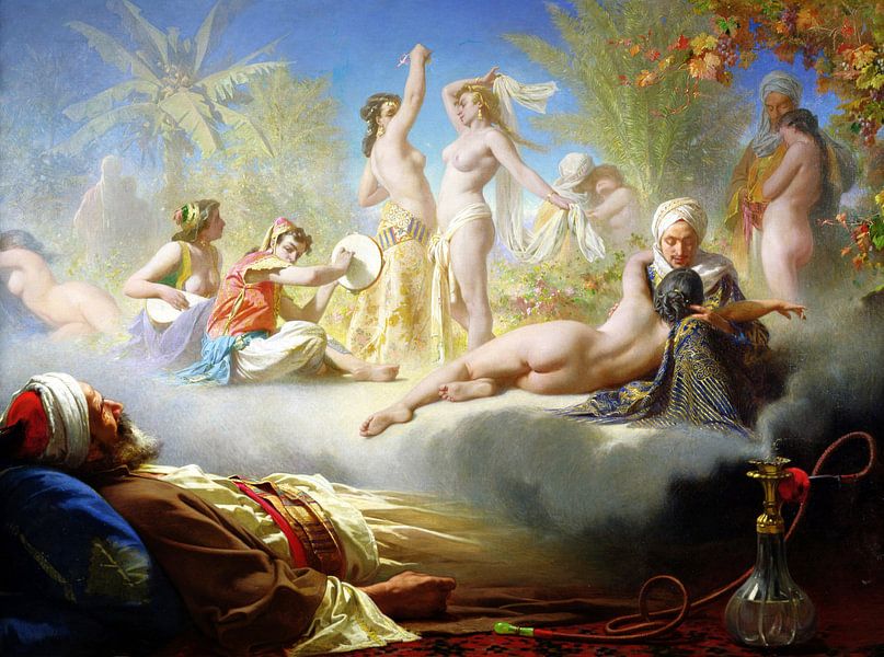 Erotische droom van de gelovige, Achille Zo - 1870 van Atelier Liesjes