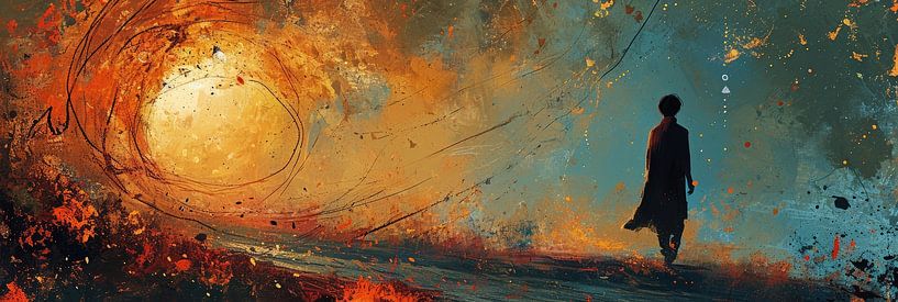 A journey into the power of the sun by Digitale Schilderijen