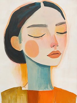 Pastel Vrouw van De Mooiste Kunst