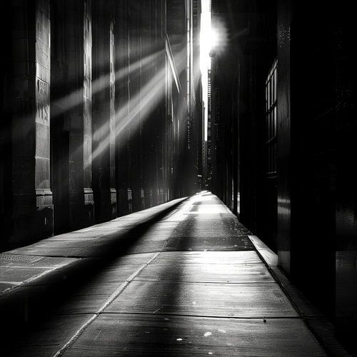 Urban black and white photography