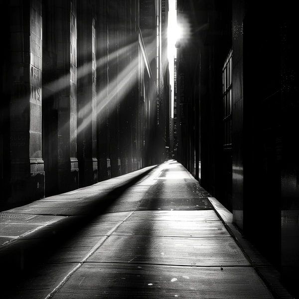 Photographie urbaine en noir et blanc par Poster Art Shop