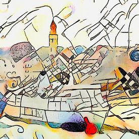 Zwei Schiffe im Hafen von Bari von zam art