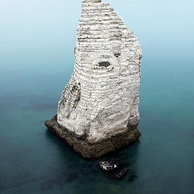 L'aileron de requin d'Etretat sur la côte normande. sur Patrick van Os