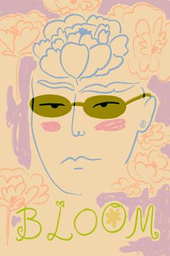 Florale Sonnenbrille von Sandra Poliakov