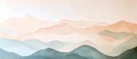 Kleuren berglandschap van Poster Art Shop thumbnail