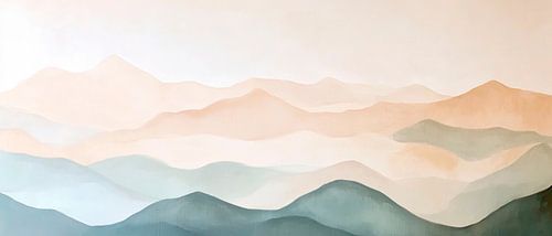 Berglandschaft Farbtöne von Poster Art Shop