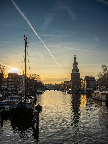 Amsterdam Downtown just before sunset by Arthur Scheltes
