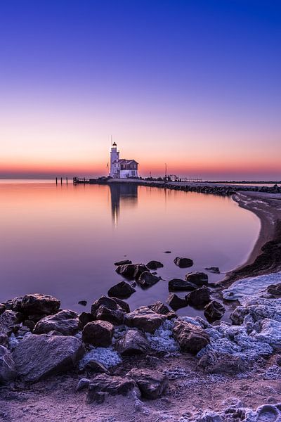 Lighthouse on Marken by Inge van den Brande