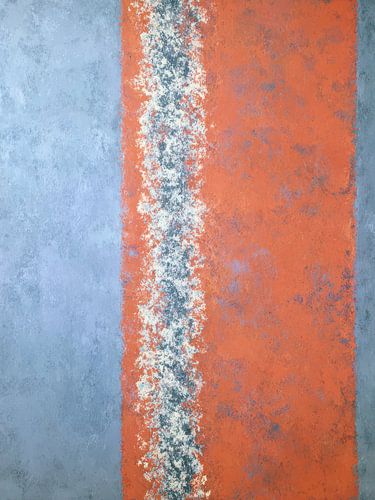 Soft calm in coral and light blue