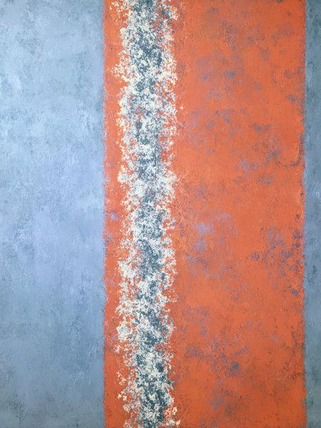 Calme doux en corail et bleu clair par Thea