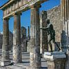 Apollo standbeeld in Pompeii van Patricia Hofmeester