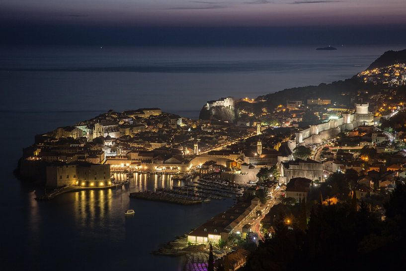 Dubrovnik after sunset by Dennis Eckert