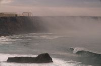 misty cliffs in the Algarve