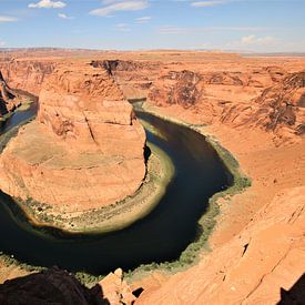 Coude en fer à cheval avec le fleuve Colorado en Arizona USA sur Paul Franke