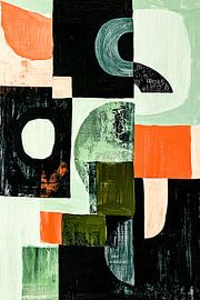 Motif abstrait avec des formes vives sur Art & Soul Creations