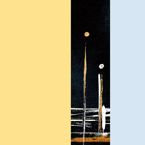 Gedanken in dunklem Blau, abstrakte Farbenergien 04