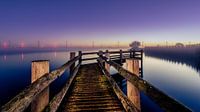 Blue dock by Michiel Buijse thumbnail