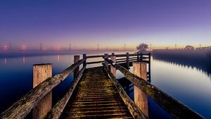 Blue dock by Michiel Buijse